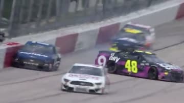 Jimmie Johnson's crash takes him out of NASCAR's return